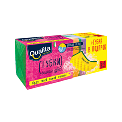 Набор губок для посуды Qualita с эффектом пены 6 штук 4600999010996