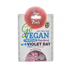 Üz maskası 7 Days Vegan Thursday Violet day 25 GR 6940079076183
