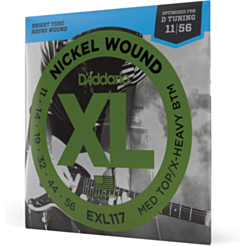 D-Addario EXL117 XL Nickel Wound 11-56 Med Top/X-Heavy