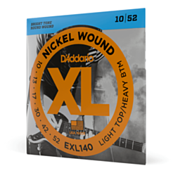D-Addario EXL140 XL Nickel Wound 10-52 Light Top/Heavy