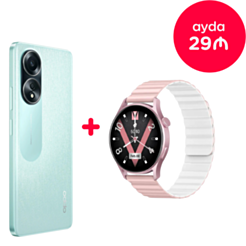 OPPO A58 8/128 GB Green + Watch Lora 2 Pink