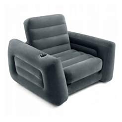 Надувное кресло серый Intex 66551