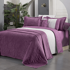 Покрывало + комплект постельного белья Sarev Floris Фиолетовый