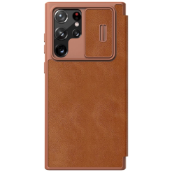 Чехол Nillkin Samsung S22 Ultra Qin Pro Leather Brown - 5571