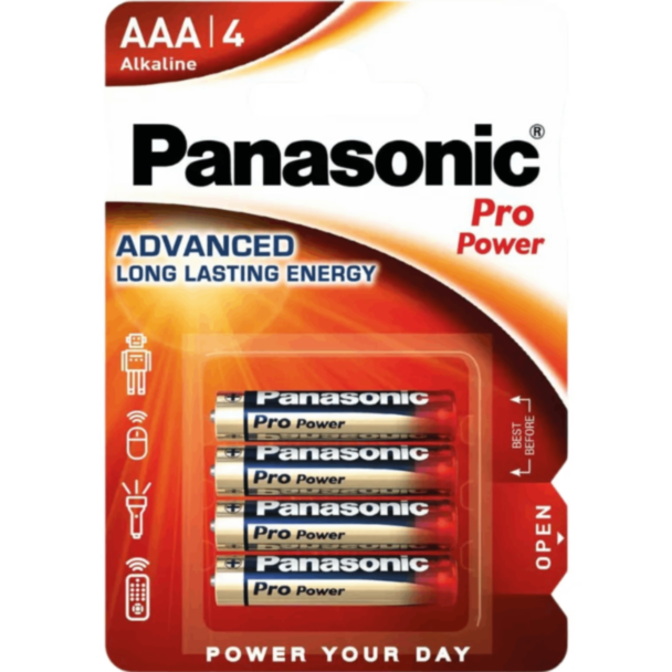 Батарейки Panasonic R03XEG/4BPR BAT Pro Power 5410853039006