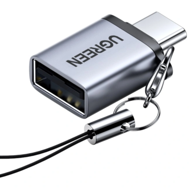 Ötürücü Ugreen USB Type-C to USB 3.0 A with Lanyard US270_50283 Space Gray