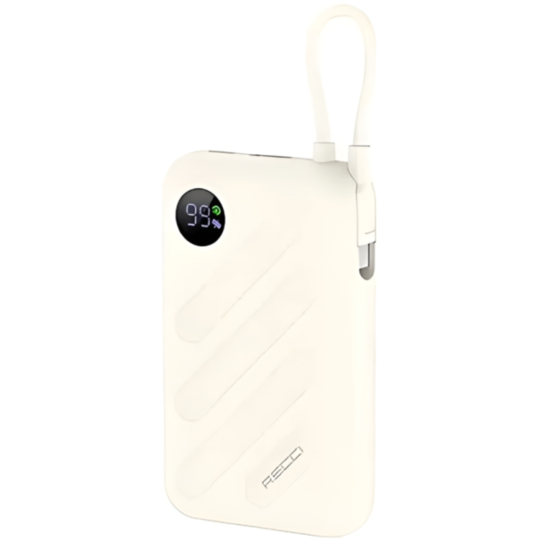 Power Bank Recci P19 10000 mAh 22.5W Cream