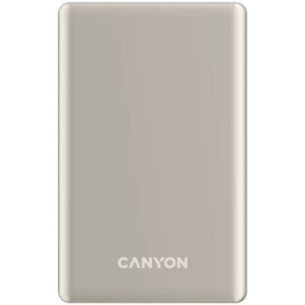 Power Bank Canyon OnPower 510 Slim Magsafe 10000 мАч Beige PD20W