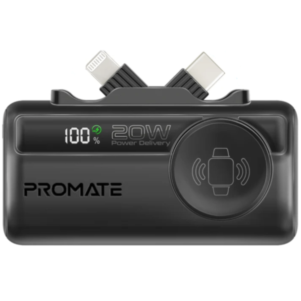 Power Bank Promate PowerUp-Trio 5000 mAh Black