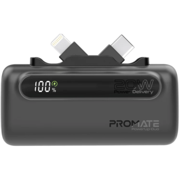 Power Bank Promate PowerUp-Duo 5000 mAh Black