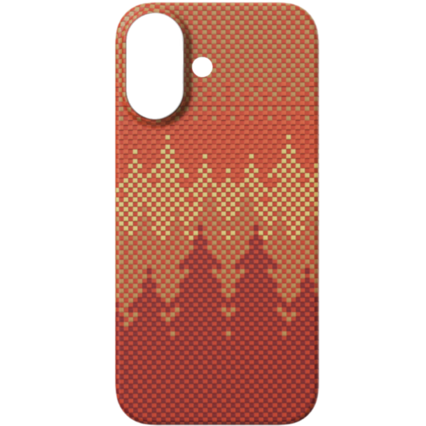 Qoruyucu örtük Comma iPhone 17 Woven Series Magnetic 6942297136816 Pinery Forest