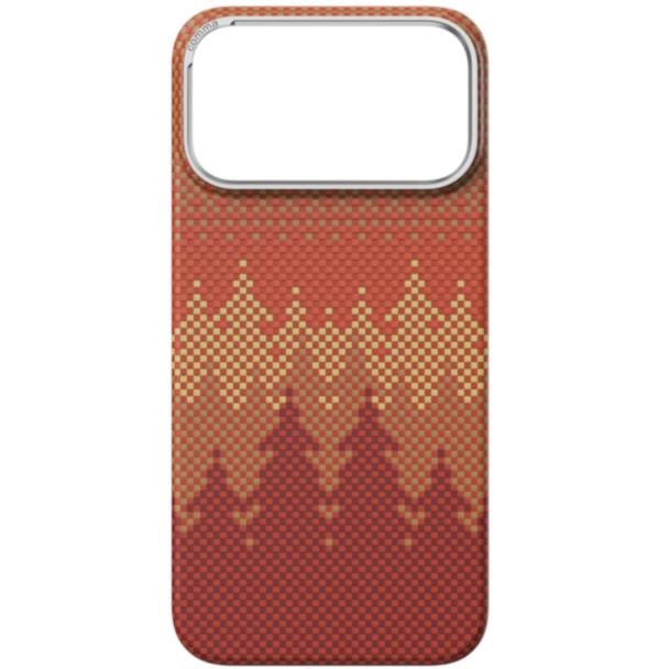 Qoruyucu örtük Comma iPhone 17 Pro Woven Series Magnetic 6942297136892 Pinery Forest