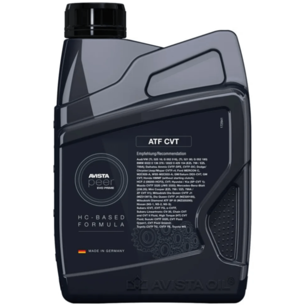 Sürətlər qutusu üçün yağ Avista Evo Prime ATF CVT 1 lt