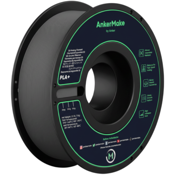 3D printer üçün plastik Anker PLA + B2C V6110111 Black