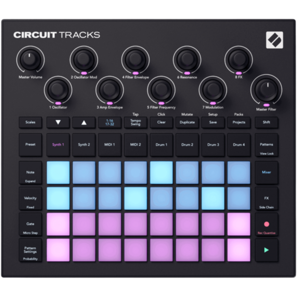 Kontroller Novation Groove Box Circuit Tracks