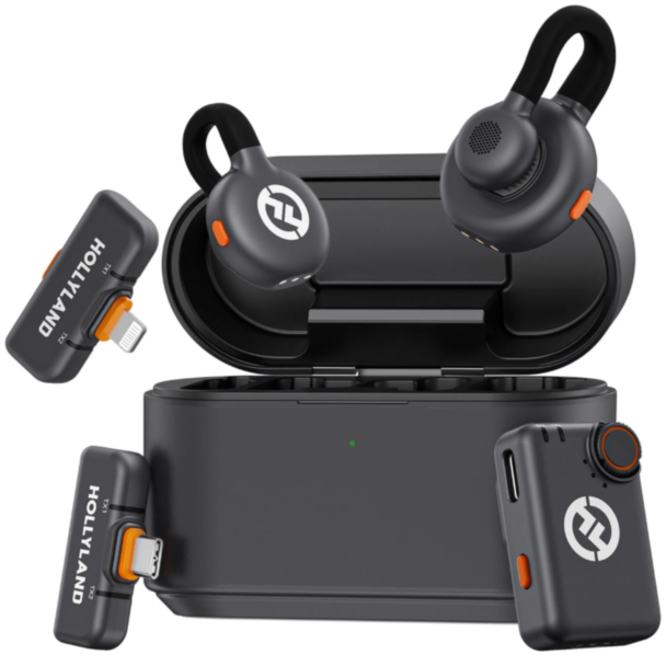 Микрофон для блогера Hollyland LARK M2S Ultimate Combo USB Type-C RX + Lightning RX