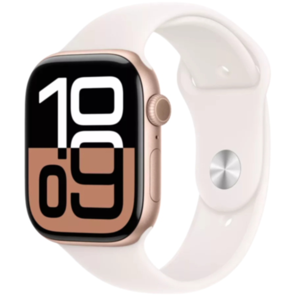 Apple Watch Series 10 42мм Rose Gold W/Light Blush sport Band M/L MWWJ3QI/A
