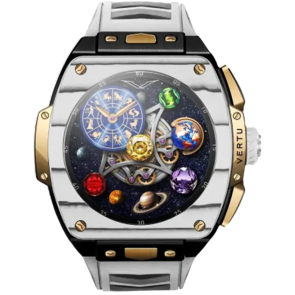 Smart saat Vertu Grand Watch S1 Bespoke WS1-GDJ-T-BW11-C-HW-015 Gold,Black,White