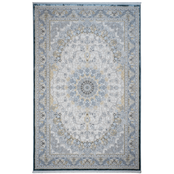 Ковер Mələklər Almas Silk 150×230 (A775B) Бежевый, Голубой
