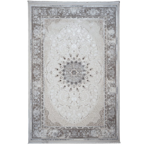 Ковер Mələklər Lotus 150×230 (A642A) Бежевый, Белый