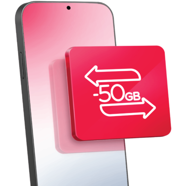 Передача данных на смартфон (-50 GB)